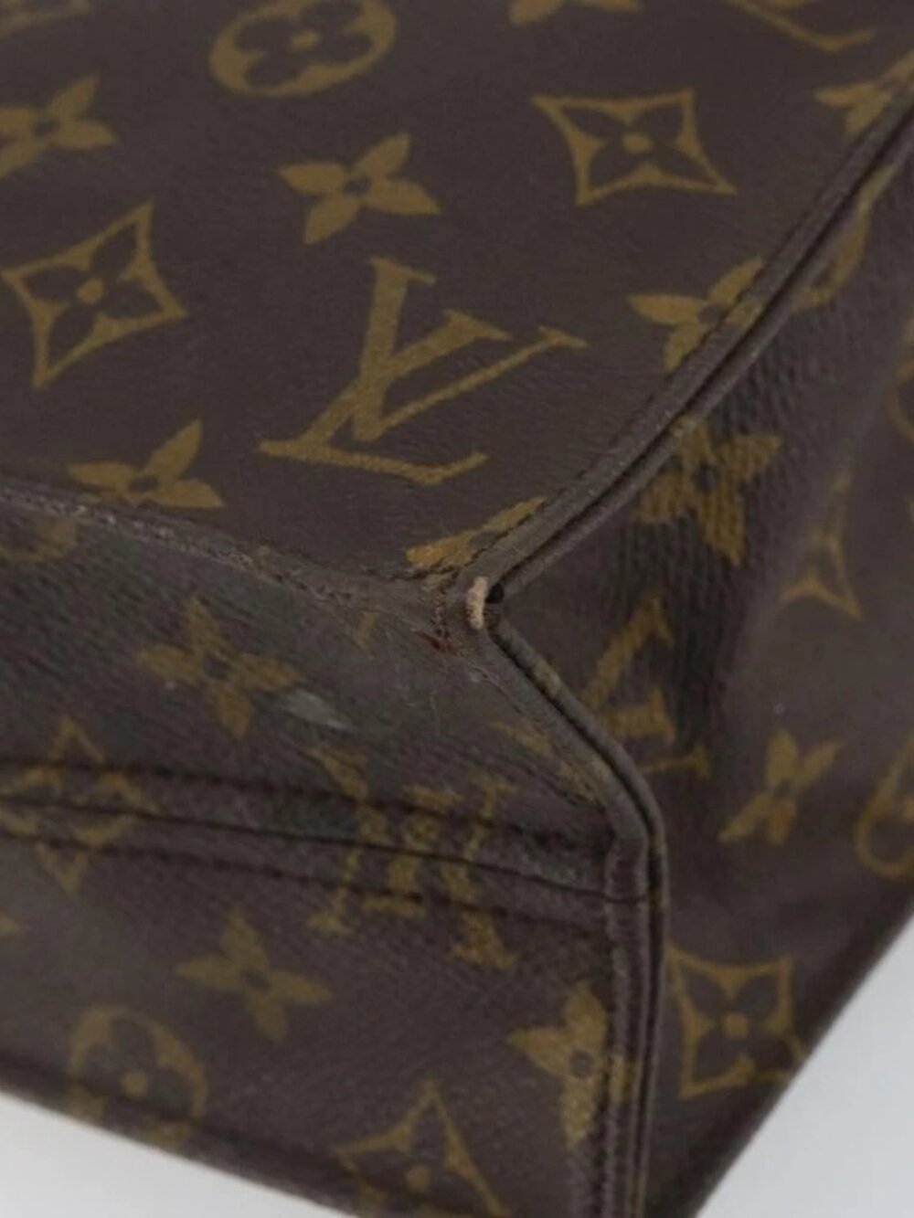 LOUIS VUITTON Monogram Sac Plat Hand Bag M51140 LV Auth - Picture 10 of 16